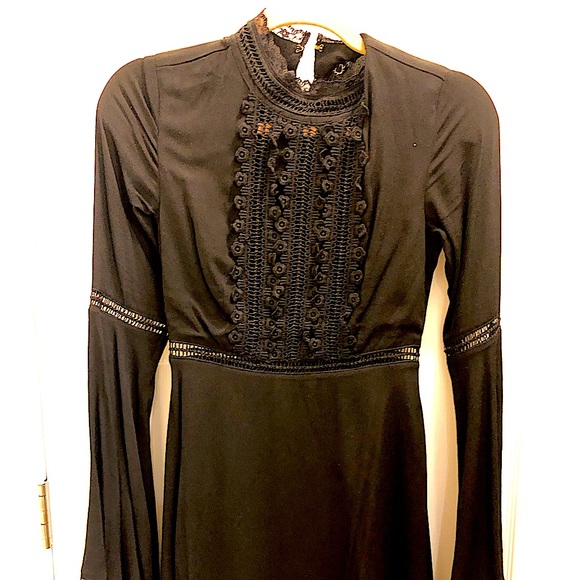 For Love and Lemons Black Willow Dress XS - Picture 3 of 5